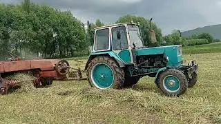 #трактор ЮМЗ пресс подборщик 