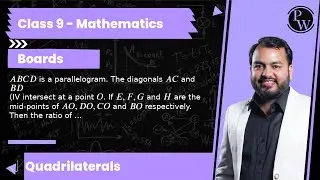 A B C D is a parallelogram. The diagonals A C and B D (IV intersect at a point O. If E, F, G and ...