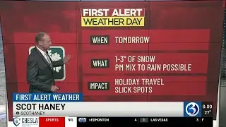 Tuesday is a First Alert Weather Day
