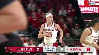 Britt Prince COAST-TO-COAST for the Bucket vs. Illinois St. | Nebraska Women's Basketball