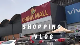 First shopping vlog/2 days/no talking/ China mall with sissy/new room accessories.