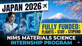 🇯🇵 Fully Funded Japan Internship 2026! (NIMS Material Science Program)