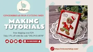 Inlovearts Gingerbread Man Metal Cutting Dies