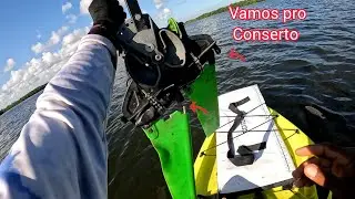 Tentei consertar o pedal Cross driver do caiaque Alpha.