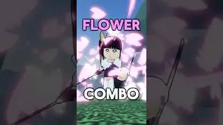 FLOWER BREATHING ONE-SHOT COMBO 🌸 #roblox #roguedemon #demonslayer #kanao