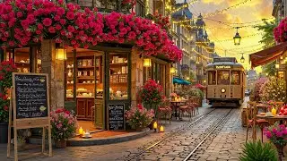 Strolling Through Enchanting Streets with Jazz | Dreamy Cafe Ambience with Sweet Jazz for Relaxation