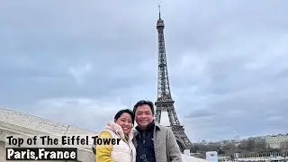 Eiffel Tower Paris, Elevator Ride Top Floor, 2024 | Walking Tour | Pinoy Travel