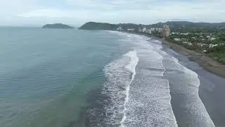 Our tropical life in Costa Rica: Jaco South Beach in the rainy season.