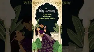 Royal Hindu Wedding Invitation | #shorts #short #shortsfeed