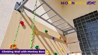 OUTCF54   Climbing Wall with Monkey Bars