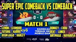 RRQ VS LOUVRE MSL SEASON 2 MATCH 1