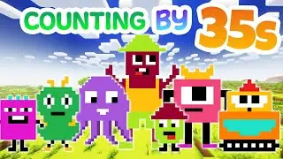 Counting by 35s Numberblocks Minecraft | Math for Kids | Learn To Count