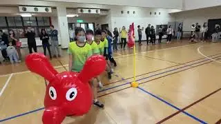充氣毛毛蟲｜陸上行舟趣味競賽：明誠國小五年級學生，校慶活動趣味競賽｜親子活動，由全台唯一進入校園親自帶領且公開完整活動影片商家～#熊麻吉活動團隊 ，全場主持帶領、歌曲播放、專人錄影服務