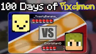The First RIVAL BATTLE on the 100 Days of Minecraft Pixelmon World!