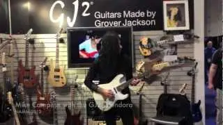 GJ2 Guitars by Grover Jackson - Glendora test drive by Mike Campese, NAMM 2013