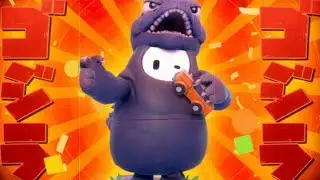 HOW TO GET GODZILLA - GETTING THE GODZILLA SKIN ON RELEASE - FALL GUYS - BEST SKIN EVER?
