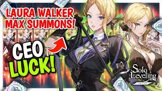 CEO LUCK? MASSIVE MAX LAURA WALKER SUMMONS - SOLO LEVELING: ARISE