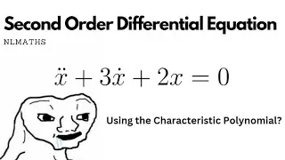 A Second Order ODE | Solved using Characteristic Polynomial