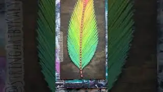 13 Satisfying String Art Feather String Up Videos