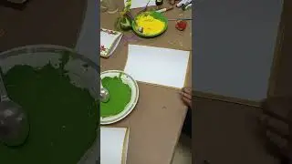 Block painting with capsicum by visually impaired kids #shorts #blockpainting #blindkids