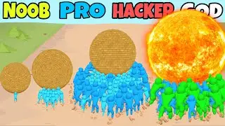 NOOB vs PRO vs HACKER vs GOD in Rescue Push 3D