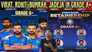 Virat Kohli, Rohit Sharma, Jasprit Bumrah, Ravindra Jadeja in Grade A+ BCCI Central Contract