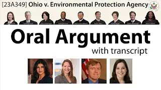 Oral Argument: Ohio v. Environmental Protection Agency