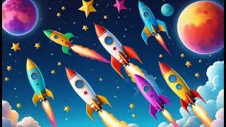 Zoom Zoom Zoom &ndash; Rocket to the Moon | Space Adventure Song for Kids | Blast Off & Explore the Stars