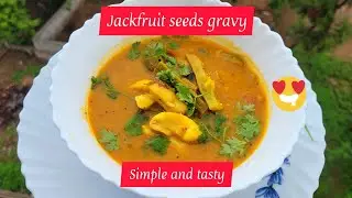 Jack Fruit Seeds Gravy 😋😋♥️🤗 @niran790 #jackfruitseedcurry #jackfruitseeds #healthysidedish