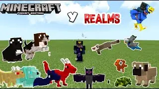 Muchas mas mascotas domesticables ADDONS O MODS PARA MINECRAFT PE Y REALM (2020)😱😱