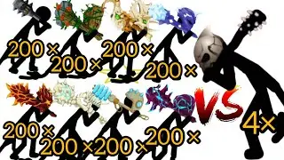 All Giants 200&times; vs final boss 4&times; #viral 