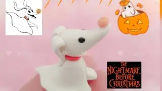 Como hacer a Zero de el extra&ntilde;o mundo de Jack en Porcelana fr&iacute;a