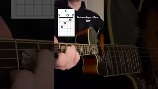 How to play Future days - Pearl Jam on guitar last of us cover | #lastofus #acousticguitar #tutorial