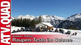 Vonblon / Polaris: Raupen-Tests im Schnee