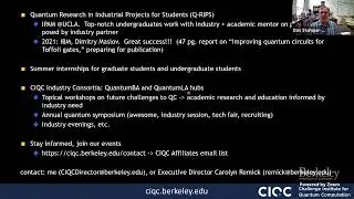 Presentation on NSF Challenge Institute for Quantum Computation (CIQC)