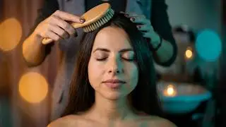 ASMR SU PERSONA REALE  MASSAGGIO con OLIO + Energy Healing + Brushing Hair con Flavia