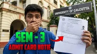 SEM 3 CCF/CBCS ADMIT CARD DOWNLOAD NOTICE