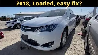Copart walk around(sale 04/15/22): 2018 Loaded PACIFICA with big side dent, clean title 2007 BMW X3