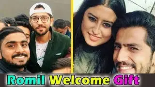 बिग बॉस से घर आया रोमिल चौधरी । Romil Chaudhari Home Welcome Gift from Bigg Boss