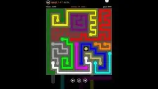 Flow free 14X14 level 14 walkthrough