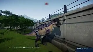 Jurassic World Evolution: Acrocanthosaurus pair vs the Hadrosaurs