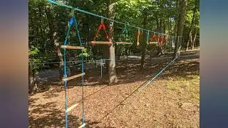 Jugader 50FT Ninja Warrior Obstacle Course for Kids with Zipline Slide Pulley, review