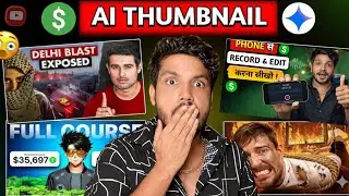 AI Thumbnail का गुप्त तरीका खुल गया 😱 Phone से पैसे कमाओ! #AIThumbnail #YouTubeGrowth #ViralVideo