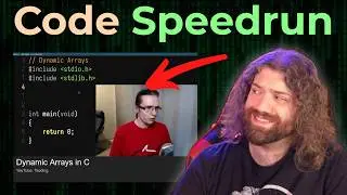 Dynamic Arrays in C Speedrun (glitchless/noAI%) (original by @Tsoding )