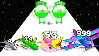 Flying Flag - Level Up Plane Max Level Gameplay (Plane Evolution)