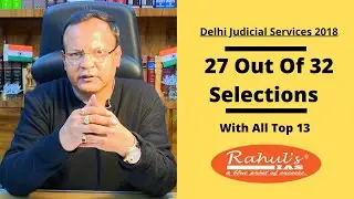 DELHI SUBORDINATE JUDICIAL SERVICES EXAMS(DJS), 2018- RESULTS OF RAHUL'S IAS. PROUD TO ANNOUNCE.