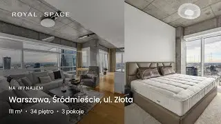 NA WYNAJEM | Spektakularny Apartament na Złotej 44! | 111 m&sup2; | 3 pokoje