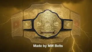 2D CNC WWE Big Gold Championship Made by MW Belts 