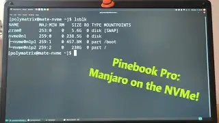 Boot Pinebook Pro from an NVMe drive! ft. Manjaro ARM MATE