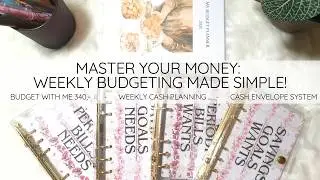 BUDGET WITH ME 340,- WEEKLY CASH PLANNING | CASH ENVELOPE SYSTEM | BEGINNER FRIENDLY | SAVINGS